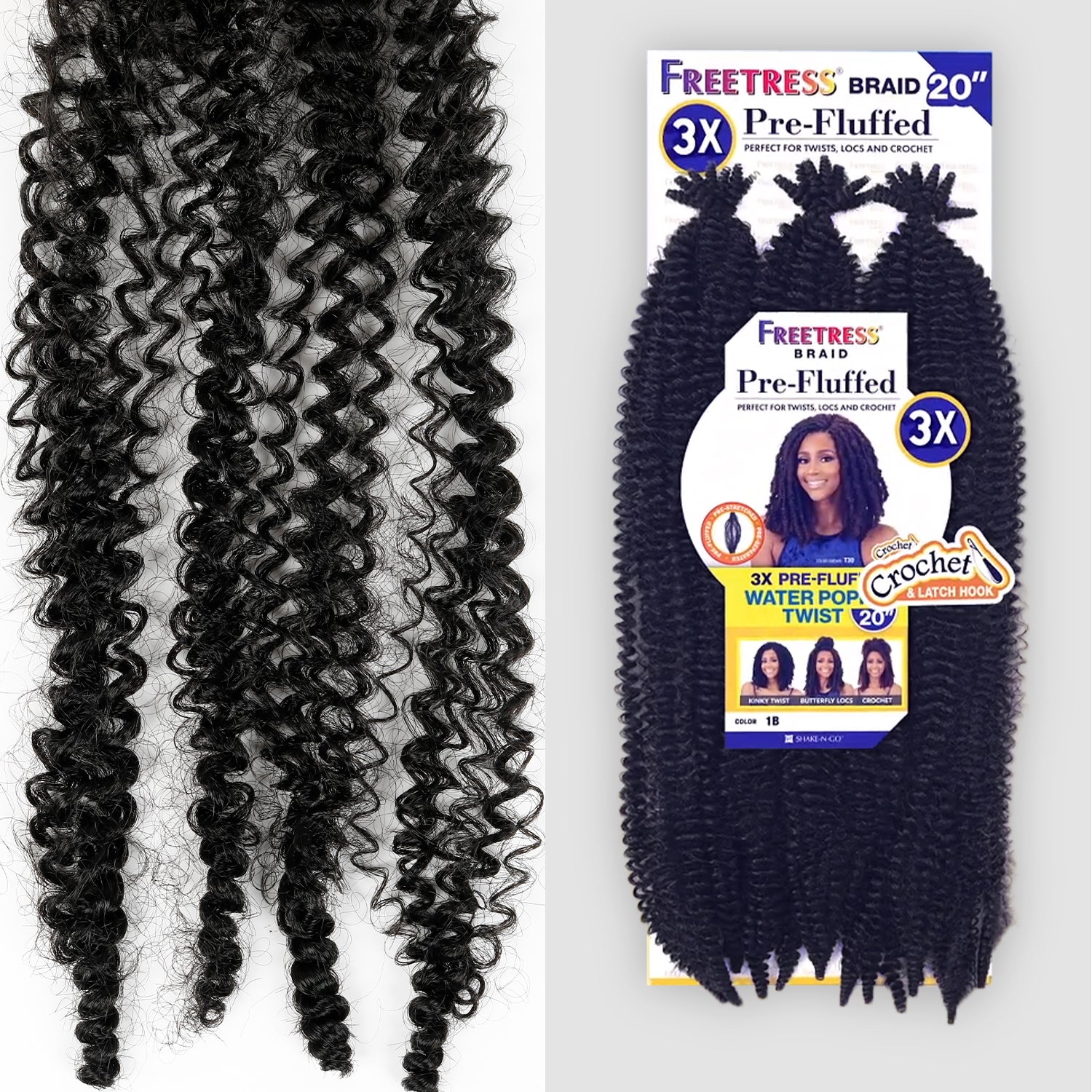 Spring Twist Hook Freetress Twist Crochet Hair Braid Dreadlocks