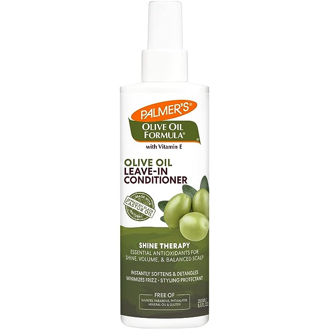 Palmer's Olive Oil Formula Leave In Conditioner Spray, Shine Therapy, Instantly Detangle, Soften and Smooth Textured and Curly Hair, 8.5 Ounces