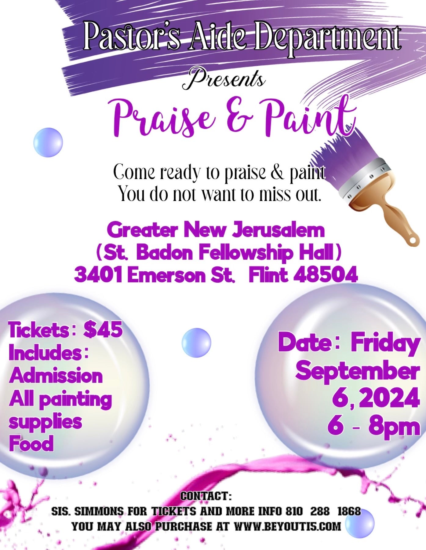 Greater new Jerusalem Praise and paint