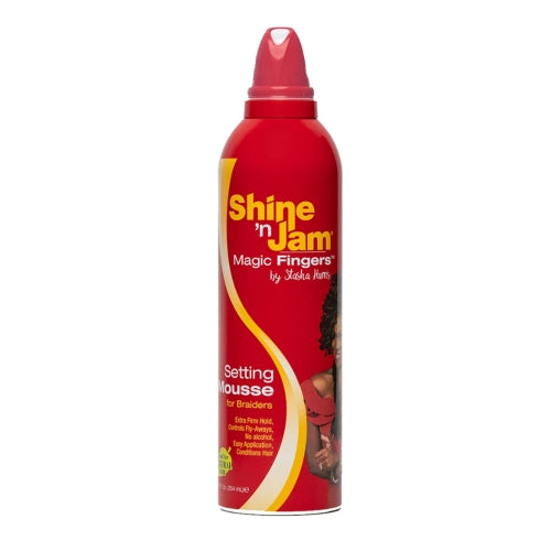 Shine'n Jam Magic Fingers Setting Mousse for Braiders 12oz