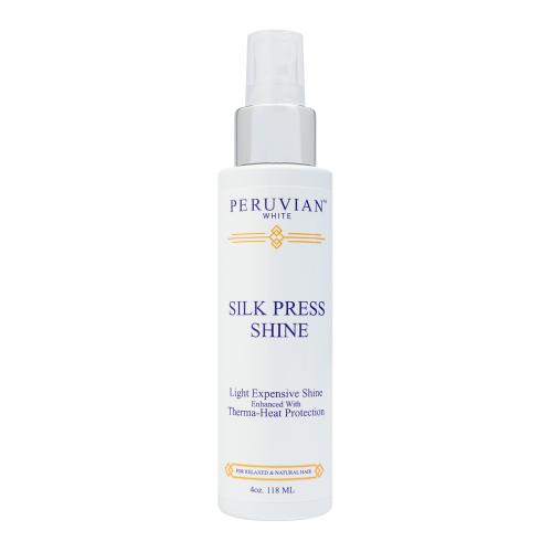 Peruvian White Silk Press Shine Heat Protection Spray 4oz/ 118ml