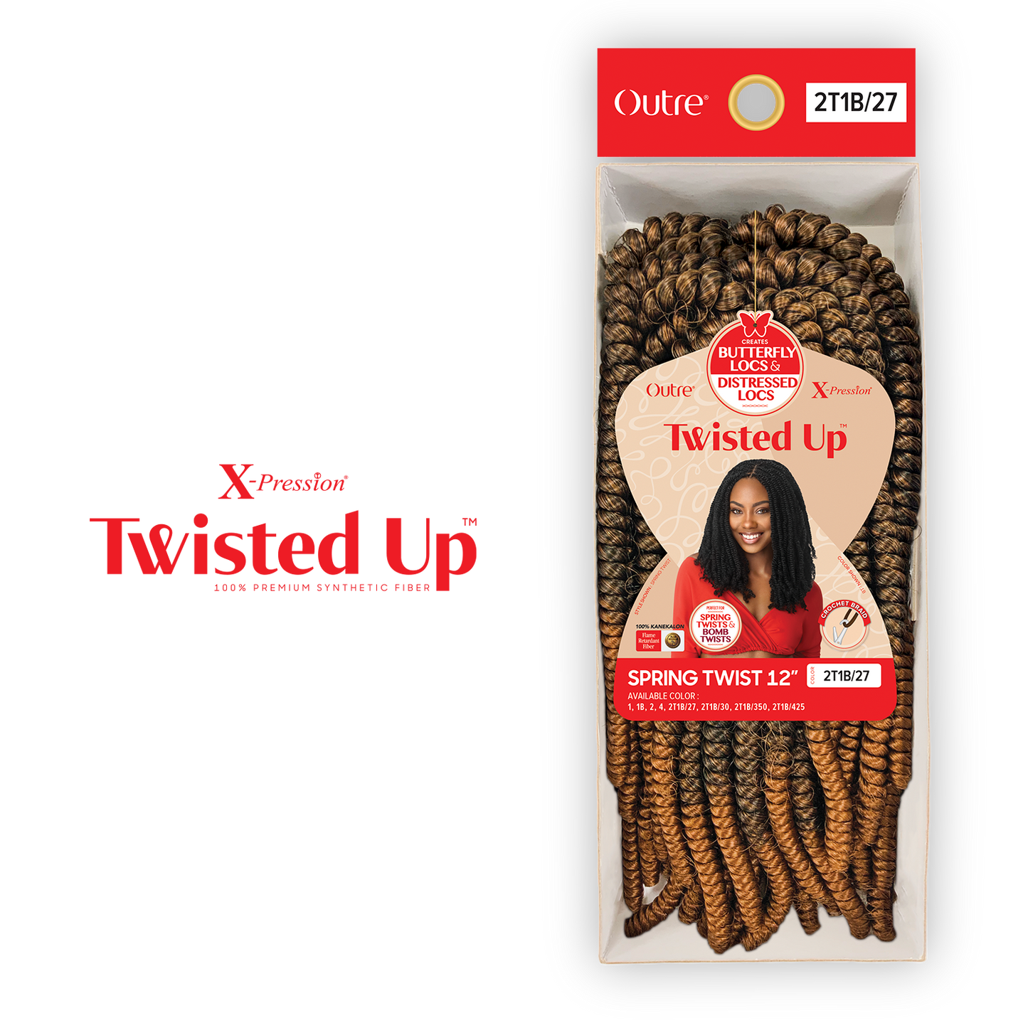 Outre Crochet Braids X-Pression Twisted Up Spring Twist 12"