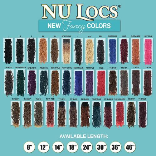 Bobbi Boss Synthetic Hair Crochet Braids African Roots Braid Collection Nu Locs 18"